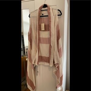 Blush Striped Shawl - OS, NWT